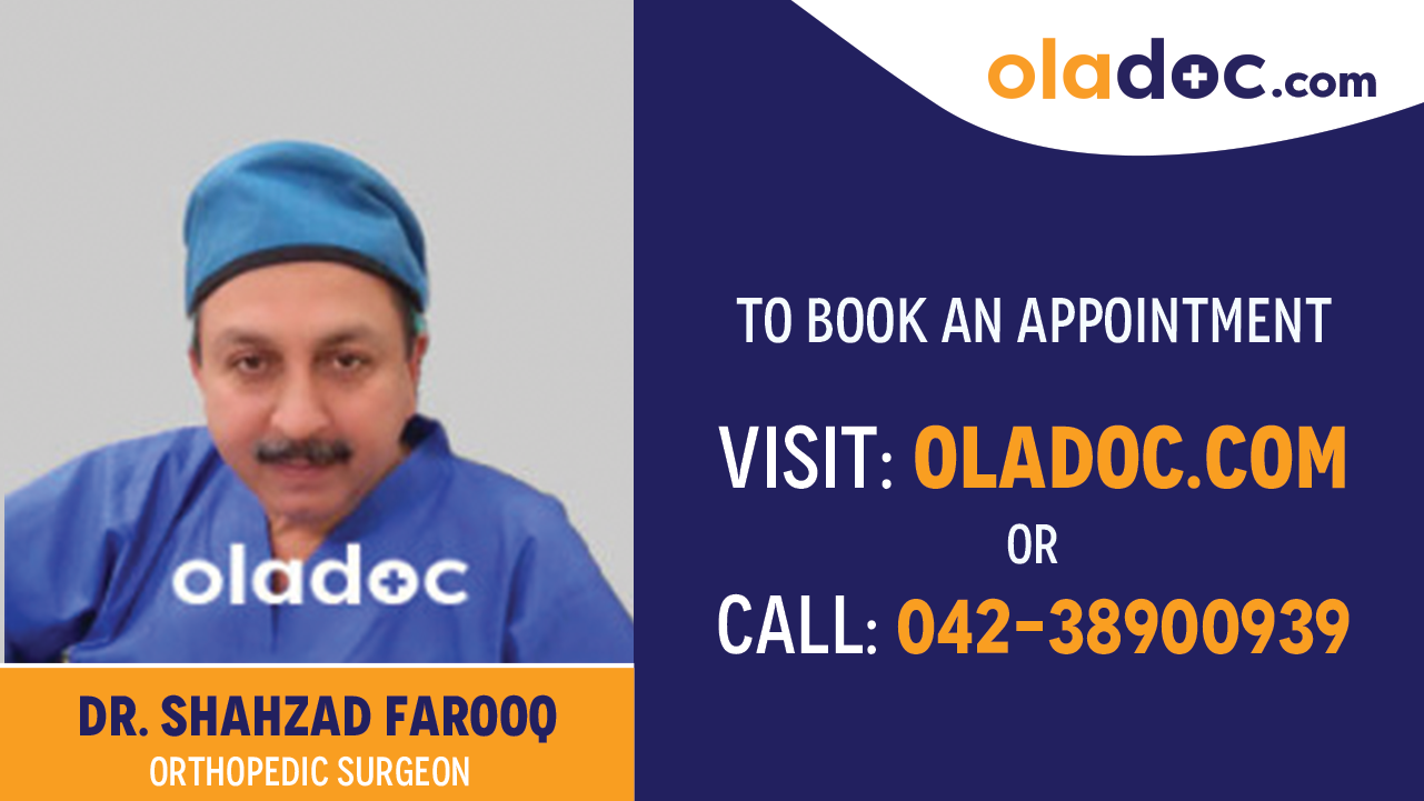 Book appointment with Dr. Shahzad Farooq-best Orthopedic Surgeon in Faisalabad